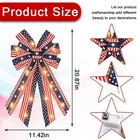 Abtols Large Led Patriotic Wreath Bow 4th Of July Memorial Day Decor From Usa