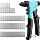 Duratech 4-in-1 Rivet Gun Pop Rivet Tool Kit W 100 Rivet Heavy Duty Hand Riveter