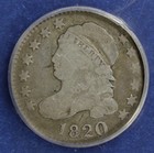 1820 Capped Bust Dime Large O Anacs Vg-8  2532238 