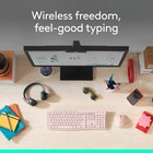 Logitech Mk270 Full Size Wireless Keyboard And Mouse Combo - Rose