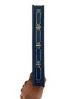 Elegant Blue Faux Leather Photo Album With Gold Detailing     Holds 300 4x6 Photos