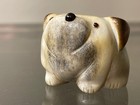 Rare Zuni Artist Ray Tsalate Hand Carved Dog Fetish - Signed