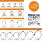 Single Ear Hose Clamps Oetiker Clamps 117pcs 5 3mm-48 5mm  Crimp Pipe 16 Size