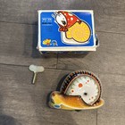 Wind Up Tin Snail W  Key And Box - Works Great  Vintage