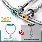 10ft Shower Head Hose Handheld Extra Long Stainless Steel Bathroom Flexible Tube