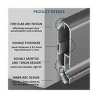 Jarbih Minimalist Skirting Baseboard  10 Packs H5cm 2inches  Metal Aluminum F   