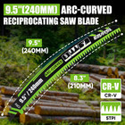 9 5-inch Arc Curved Reciprocating Saw Blades Set With Storage Box     5 Pieces  5