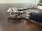 Brighton Black Embossed Leather Silver Buckle Sz  Small 34803 Belt