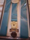 Suspenders Men Or Women Y-shape Back Clip On Elastic Adjust Blue Color
