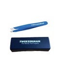 Tweezerman Mini Slant Tweezer - Blue Bahama - Micro Mini Tweezers New In Box