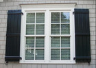 4 Board Batten Vinyl Window Shutters Pair 14 5 X 59 Inch Black Exterior