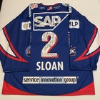 Reebok Blake Sloan Adler Mannheim Eagles 2006-07 Del Ice Hockey Jersey Blue Xl