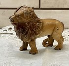 Vintage Cast Iron Lion Bank   Style Coin Bank 4    Original Paint