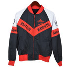 Vintage 80s British Knights Men s Track Warmup Suit Size M Black Red Colorblock