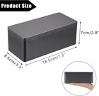 Black Metal Cash Box With Lid For Coins  Bills   Small Item Storage