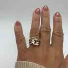 Knot Thumb 925 Sterling Silver Wide Band  Statement Ring Handmade Ring All Size