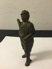 Vintage Cast Iron Baseball Player Savings Bank Great Condition Ty Cobb 