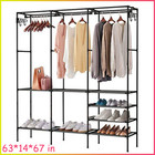 67  Clothes Storage Closet Organizer Wardrobe Rack Shelf Dustproof Home Portable