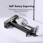 Longer Laser Engraver Rotary Roller W Bracket Y-axis Rotary Roller 360   Rotation