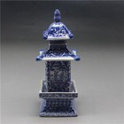 Old Collecting Antique Chinese Blue And White Porcelain Layered Tower Vases