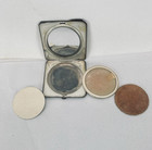 Vintage Birks Sterling Silver Powder Compact Mirror Engraved Initial D Monogram