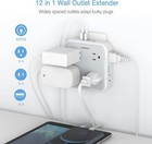 8 Outlet Extender Surge Protector Multi Plug Wall Adapter Tap 1625w Usb Charger