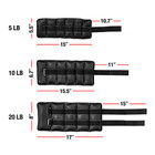 10 Lbs Adjustable Arm Leg Weights Wrist Ankle Exercise Gym Workout Training