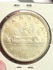 1965 Canadian Silver Dollar 80  Silver Brilliant Uncirculated Nice Luster   66