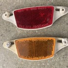 Vintage Cateye Bicycle Wheel Reflectors Red amber Huffy Murray Schwinn Stingray