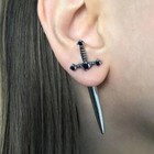 Gothic Earrings Weird Funky Stud Earrings For Women Unique Fun Emo Punk Acc - 16