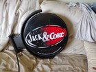 2008 Bacardi   Coke jack   Coke 2 Sided Swivel Lighted Plastic Hanging Sign 