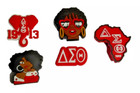 Delta Sigma Theta Sorority Shoe Charms 5 Pc Set