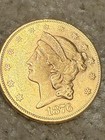 1876  20 Liberty Head Gold Double Eagle Borderline Uncirculated Coin