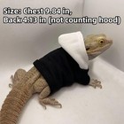 Lizard Clothes For Bearded Dragons Chest 9 84 Inches  Back 4 13 Black 