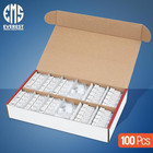 Everest 45 Degree Rj45 Cat6 Keystone Jacks Slim Profile 100-pack White