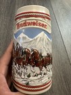 Budweiser Holiday Stein Beer Mug Christmas Series 1985 A Series Limited Edition