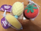 Fruit Squishy Stress Balls Fidget Sensory Toy Squeeze Stress Relief Fruit 3 Pack