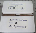 R199302  2  Boxes Ceramic Kiln 4-hole Small Cone Plaques