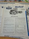 10 1964 Brockway Trucks  Brochures Specifications Lot Model 158lq Tandem Axle 