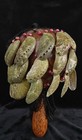 Vtg African Folk Art Percussion Instrument Ceremonial Rain Shekere Maraca Shaker