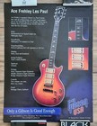 Ace Frehley Rare Gibson Les Paul Promo 2 Sided 18x24 Poster Cherry Sunburst Kiss