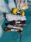 1 Large Mixed Lot Plastic Canvas Shapes 7 Mesh Clear  Colors  Rounds   Yarns