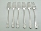 6 Pcs Wm A Rogers Everlasting Dinner Forks Silverplate A1 Plus Silverware 7 5 8 