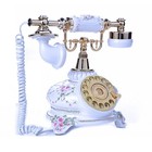 Telpal Rotary Dial Telephone Retro Old Fashioned Landline Phones Classic Metal