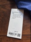 Lululemon Textured Seamless Polo Shirt Blue Size Large Nwt