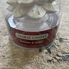 Yankee Candle Balsam Cedar White Christmas Tree Tea Light Holder New
