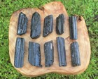 Large Black Tourmaline Premium Extra A Grade Shiny Rough Rod Log  3 - 4 Oz 