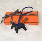 Rare Nib Hermes Rodeo Charm Bag So Black Gold Blue Pm Small Birkin Kelly Horse
