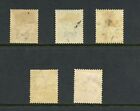 O362   Kuwait  1923 4  Overprinted  Short-set -  Wmk Star   5v    Used