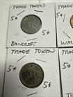 12 Vintage Assorted Lot Of Assorted Trade Tokens   The Manhattan Sport Shop       